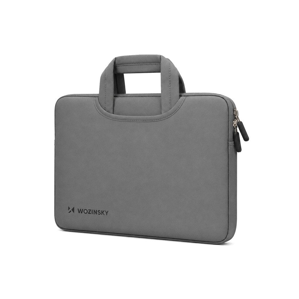 Wozinsky Laptoptasche Notebooktasche Schutzhülle Businesstasche (Spar-Set, 1-tlg., 30 x 23 x 2 cm leicht), Neopren, einziehbarer Griff, 2 Außentaschen