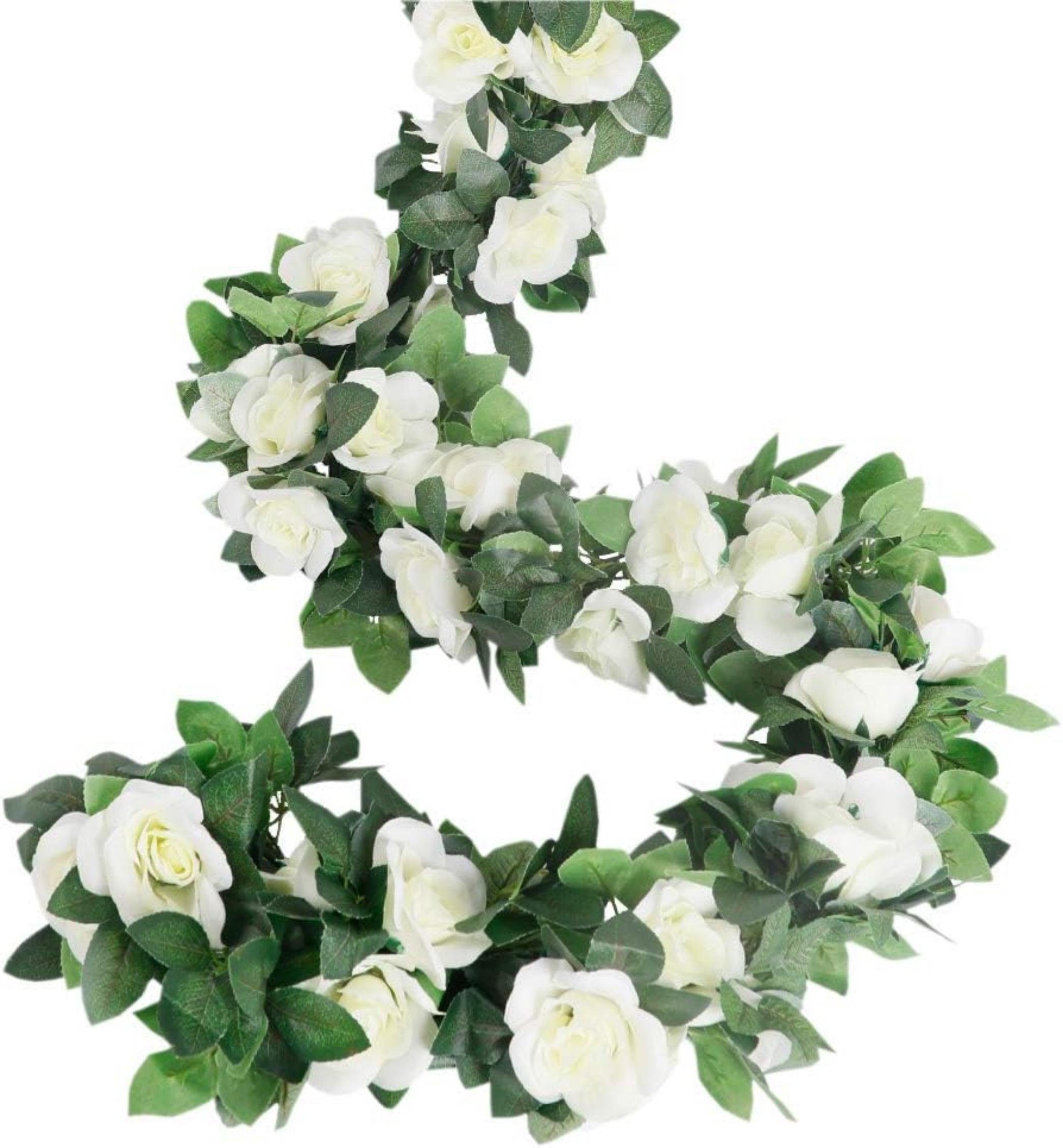 Kunstblumenstrauß osengirlanden künstliche Rosenranken,mit grünen Pflanzen, günstig online kaufen