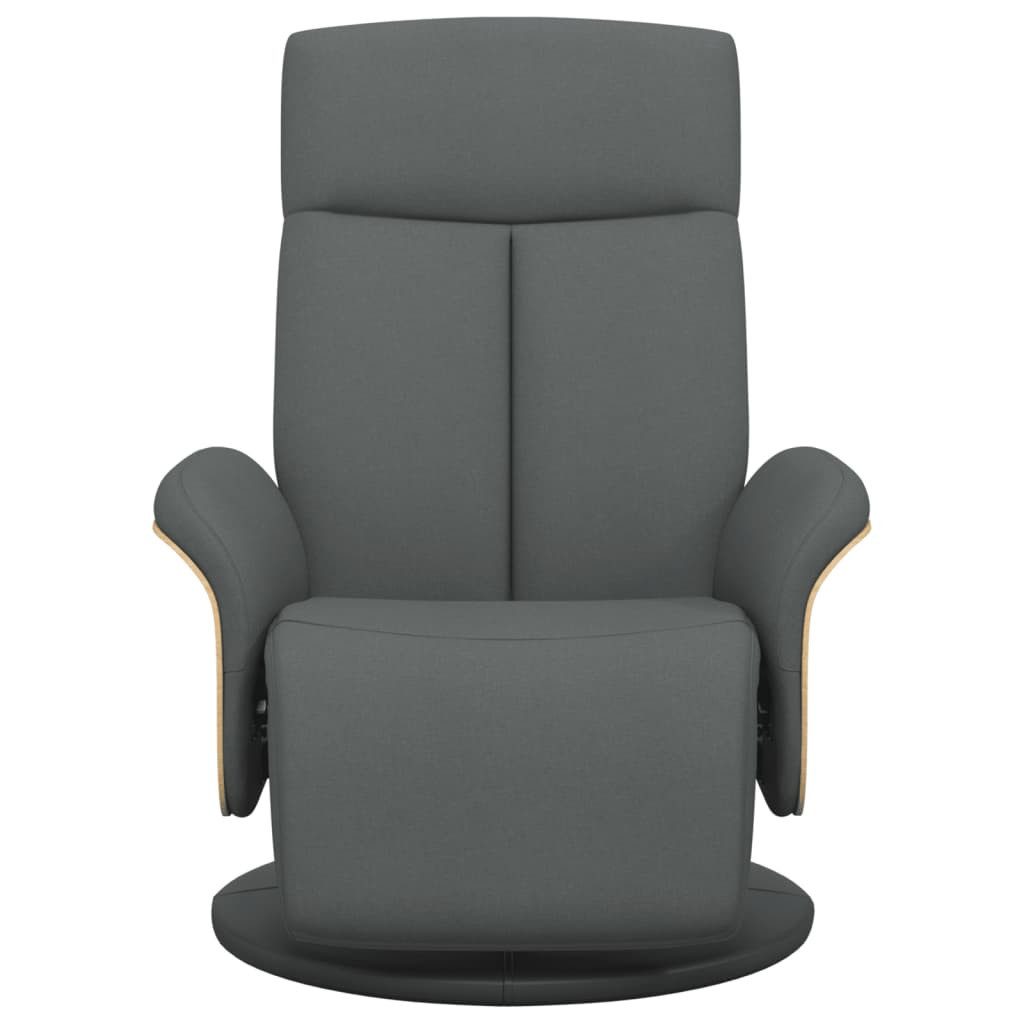 vidaXL Sessel Relaxsessel mit Fußteil Dunkelgrau günstig online kaufen