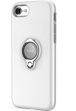 Puro Handyhülle Puro Magnet-Halterung Ring Cover Case Hülle Handy-Halter für iPhone 7 8 SE 2020 11,9 cm (4,7 Zoll), Farbe: Weiß