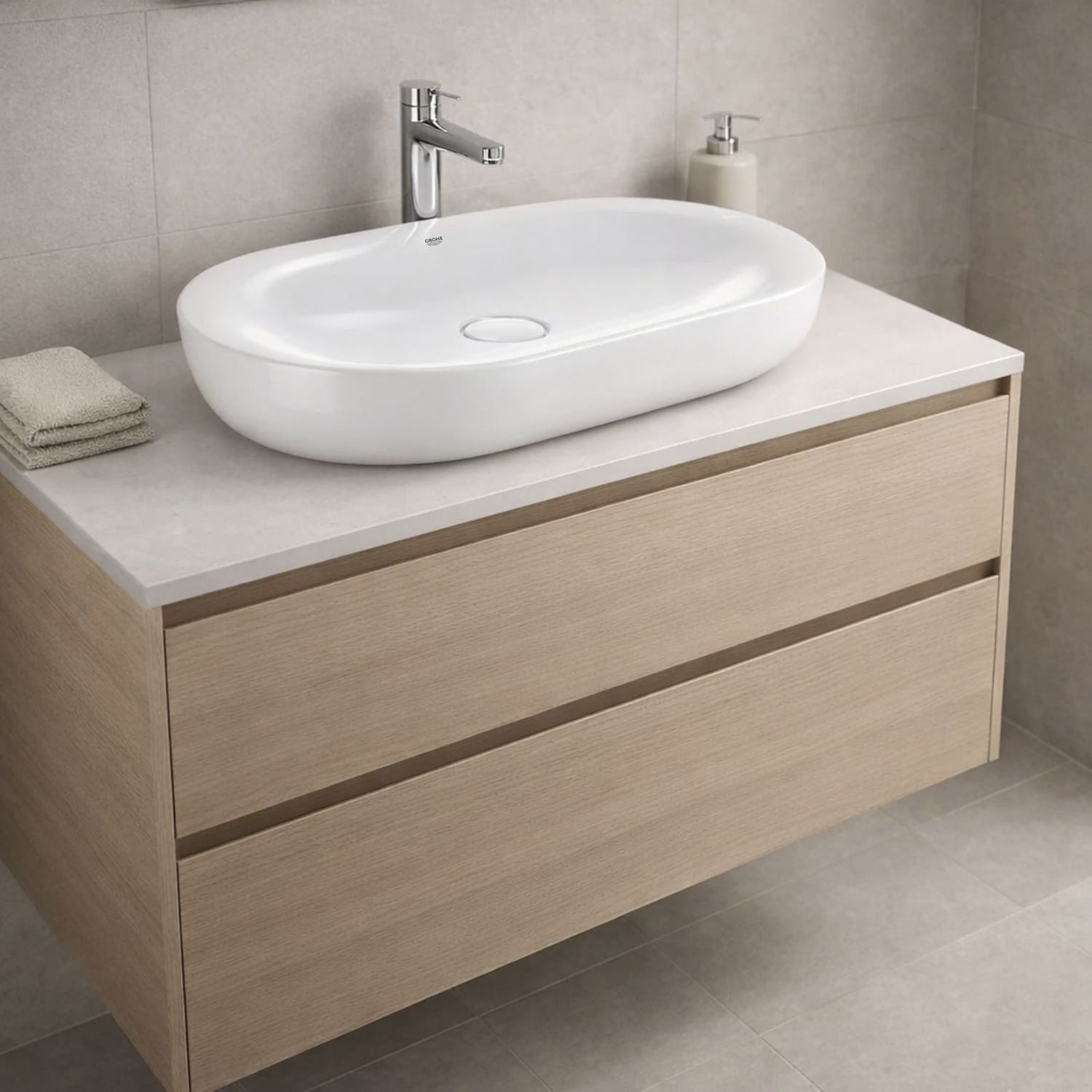 Grohe Waschbecken Aufsatzwaschbecken PureGuard