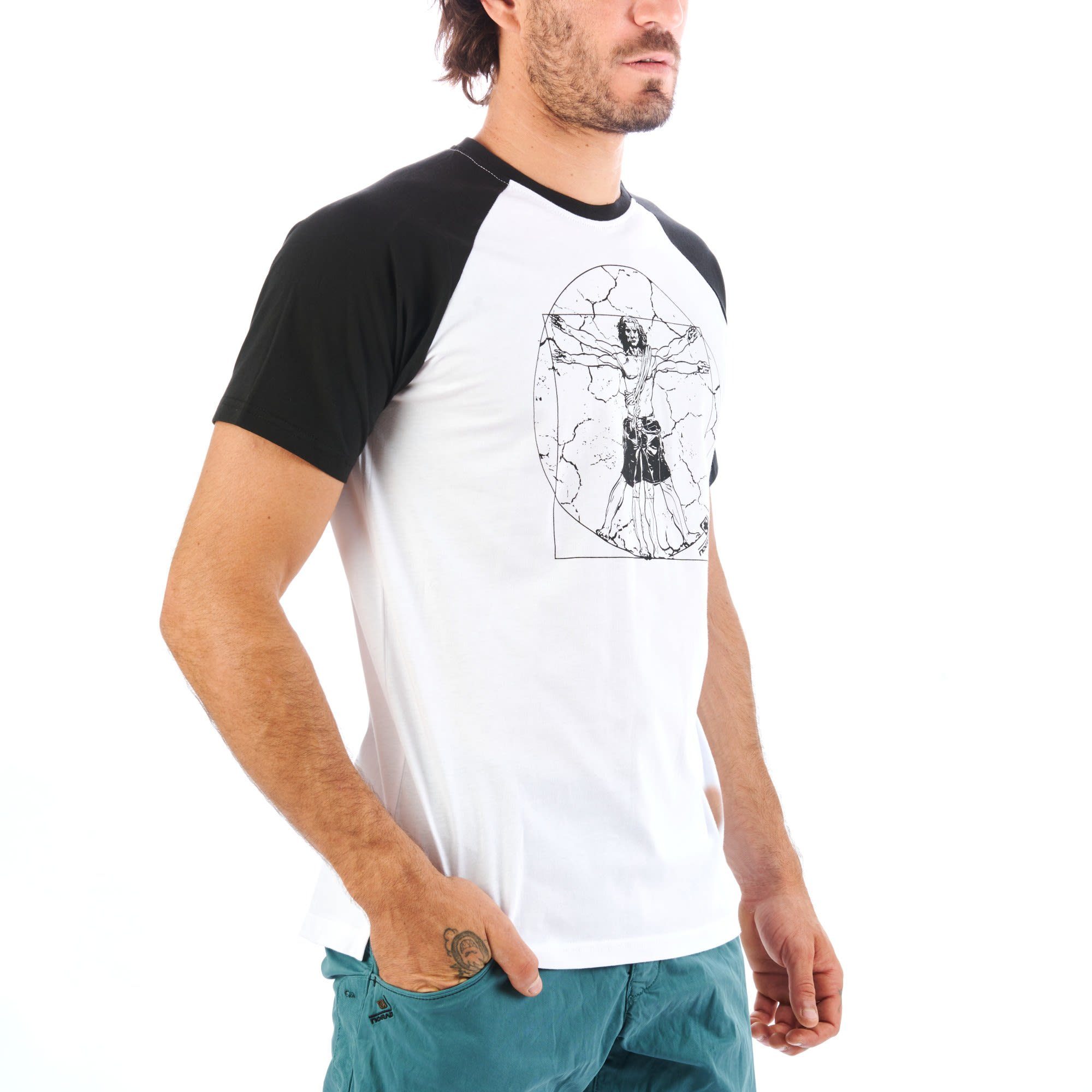 NOGRAD Kurzarm-Shirt T-shirt Black T-Shirt M Nograd Number White Herren - Magic