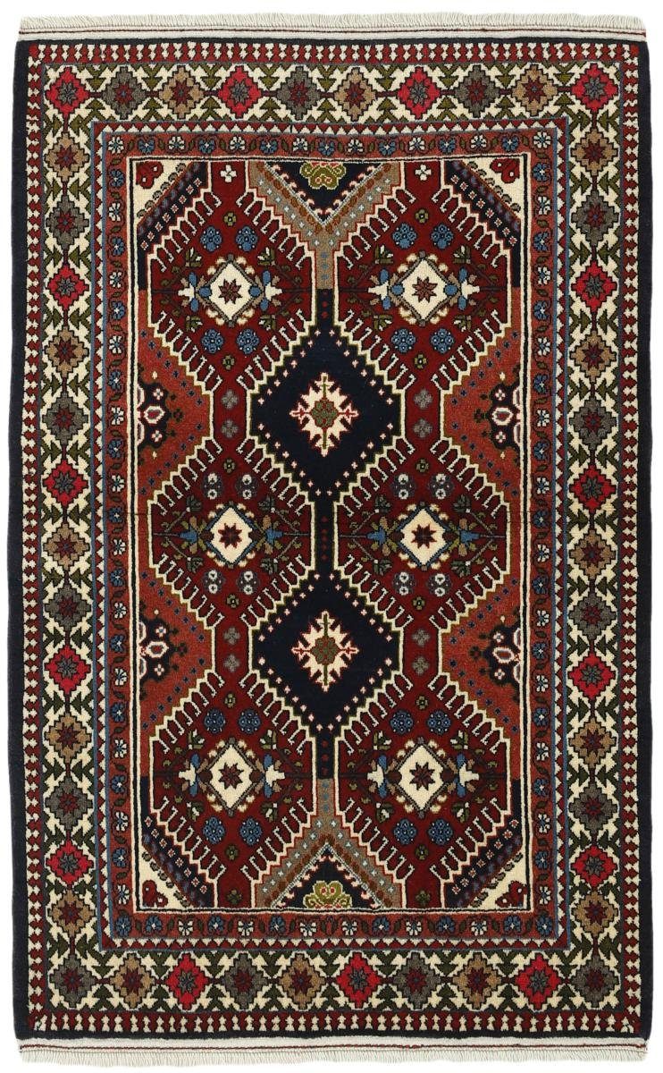 Orientteppich Yalameh 103x155 Handgeknüpfter Orientteppich / Perserteppich, Nain Trading, rechteckig, Höhe: 12 mm