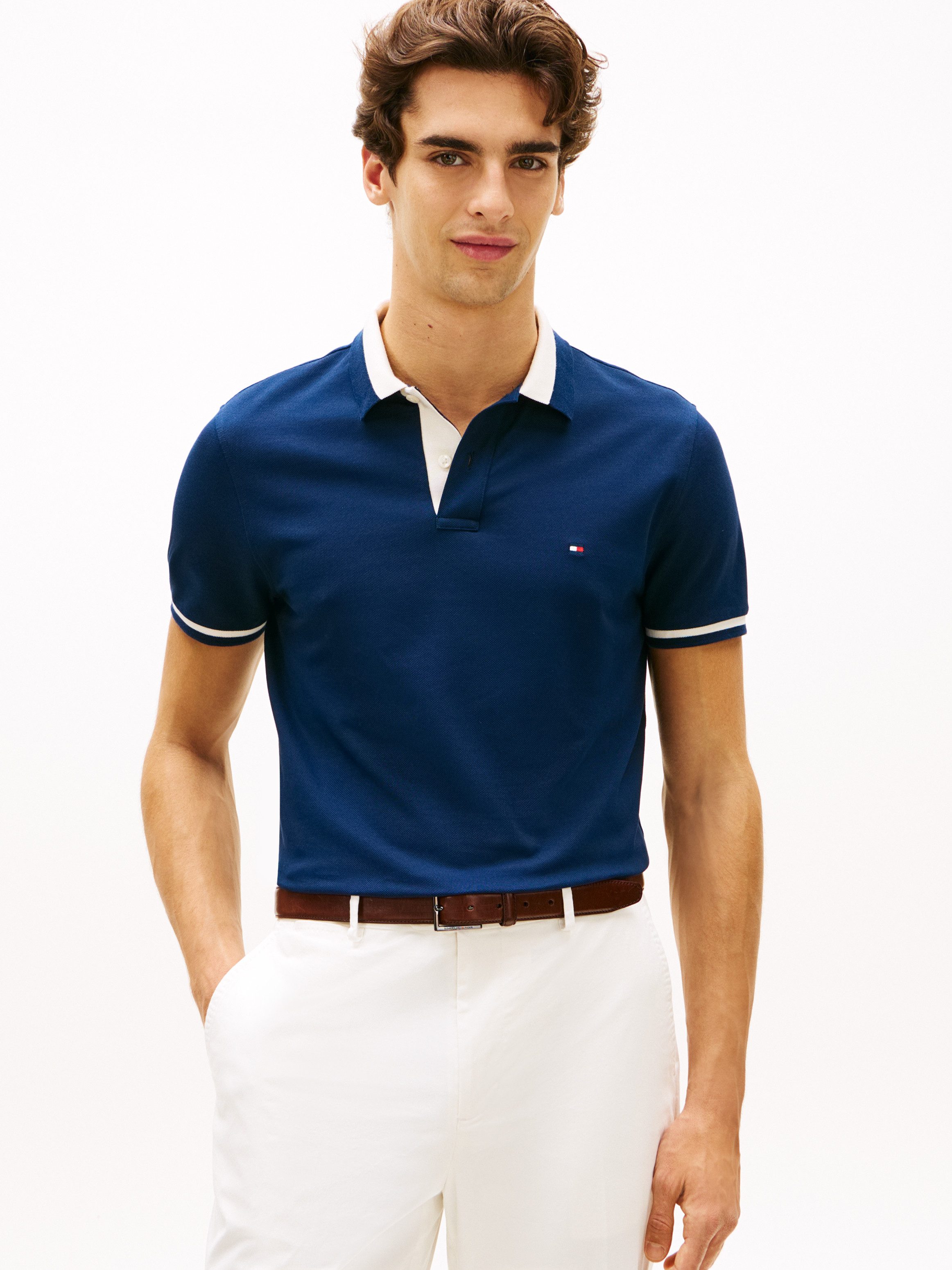 Tommy Hilfiger Poloshirt CONTRAST COLLAR BLOCK Regular fit mit Polokragen