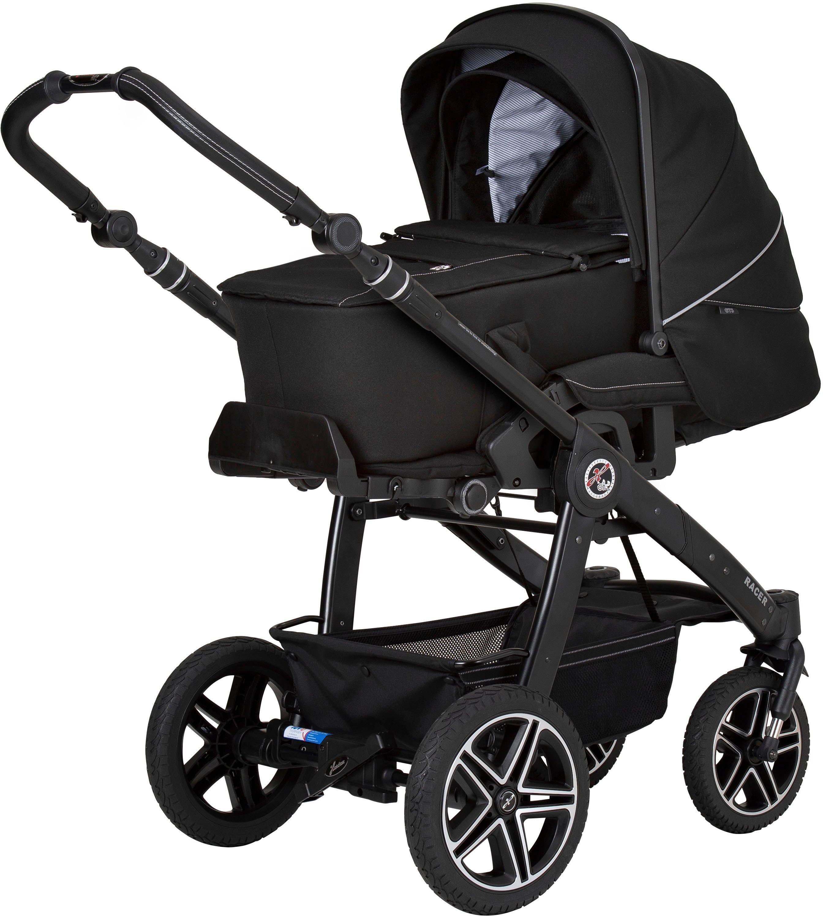 GTS - Germany mit Collection, black | schwarz Hartan Kombi-Kinderwagen Kombitasche; Casual Made Racer pinstripe in