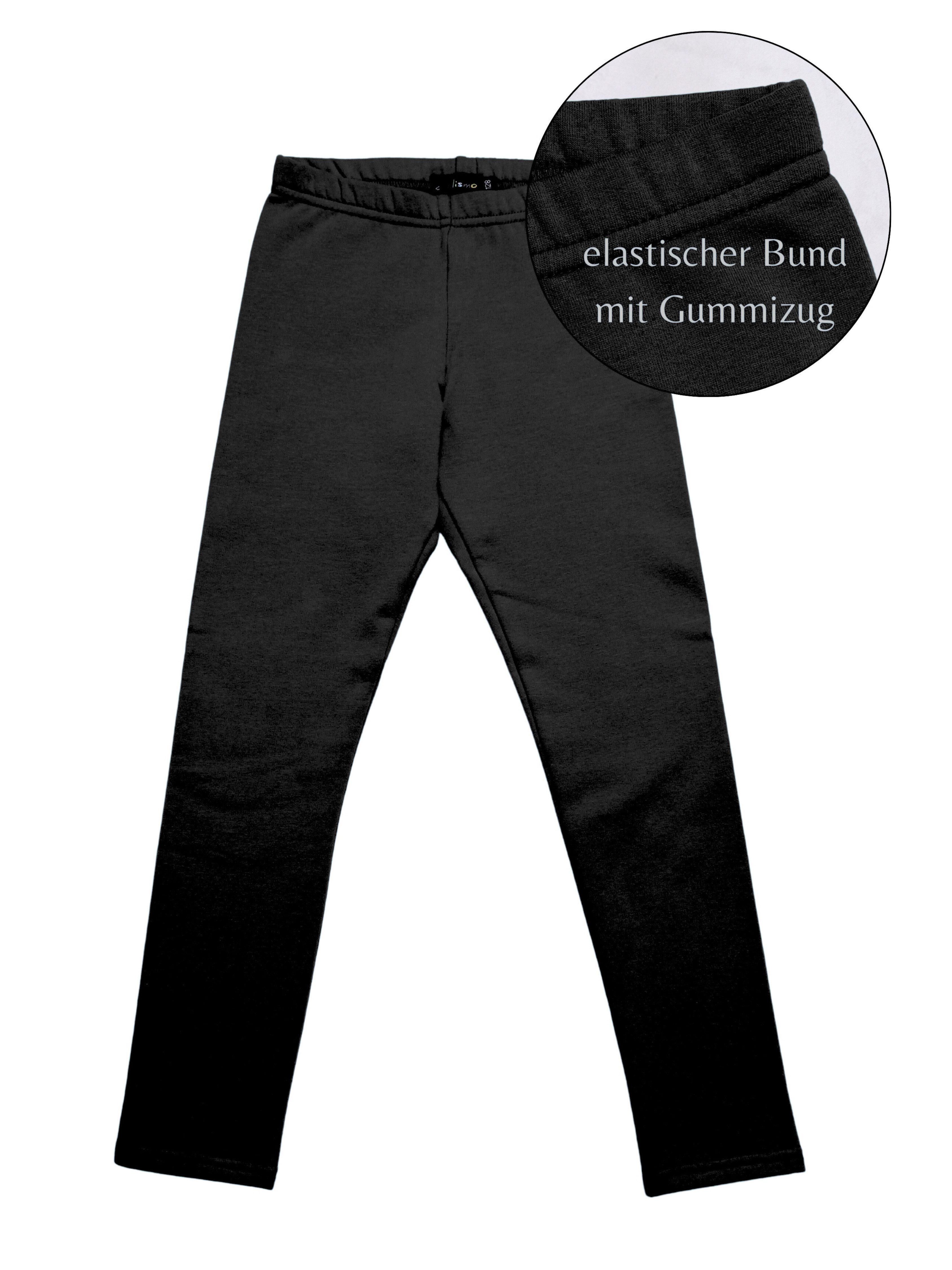 coolismo Thermoleggings Mädchen Leggings Winter Warm Thermo Hosen Kinder unifarben Baumwolle, Made in Europa