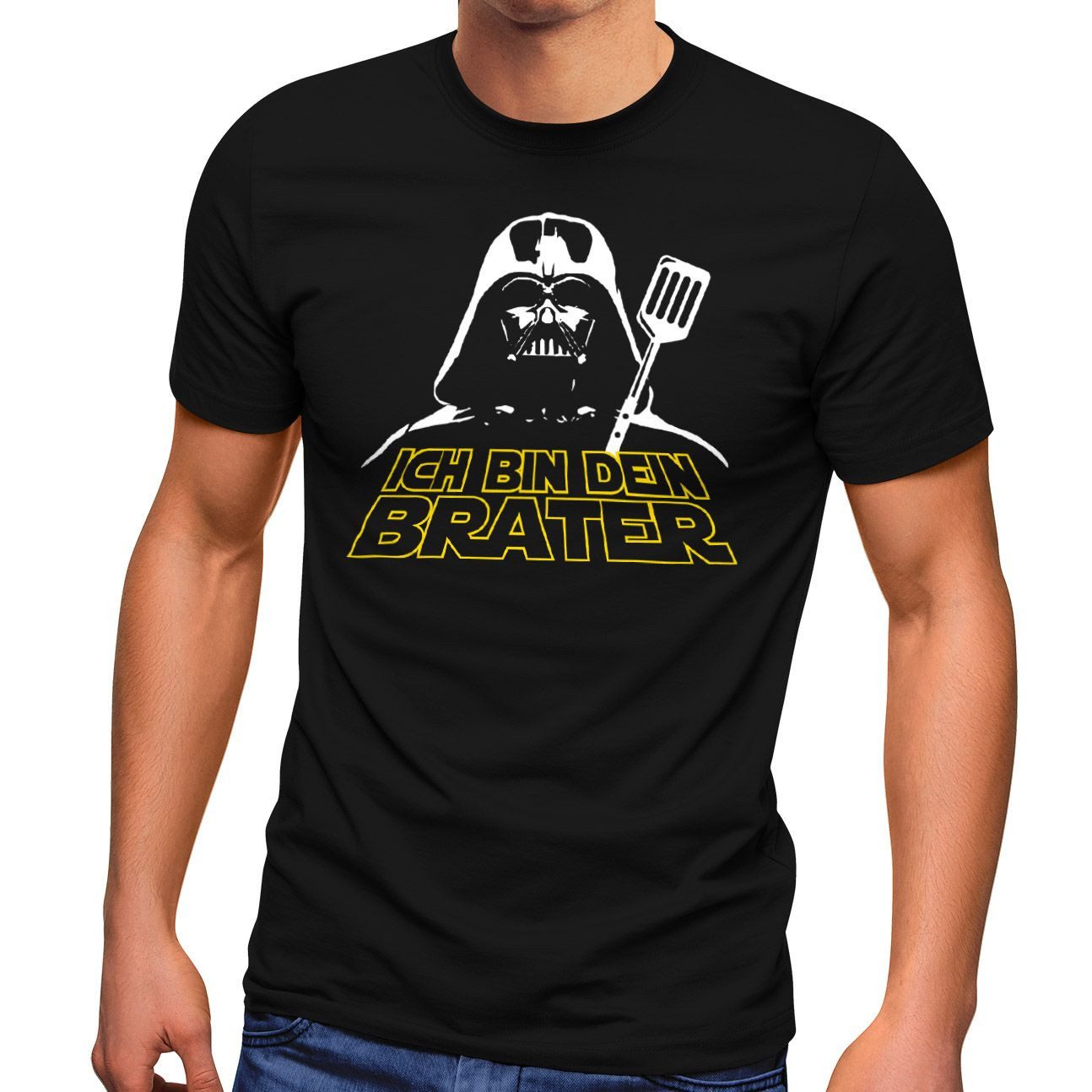 Print-Shirt Herren T-Shirt Grillen Ich bin dein Brater lustige Sprüche