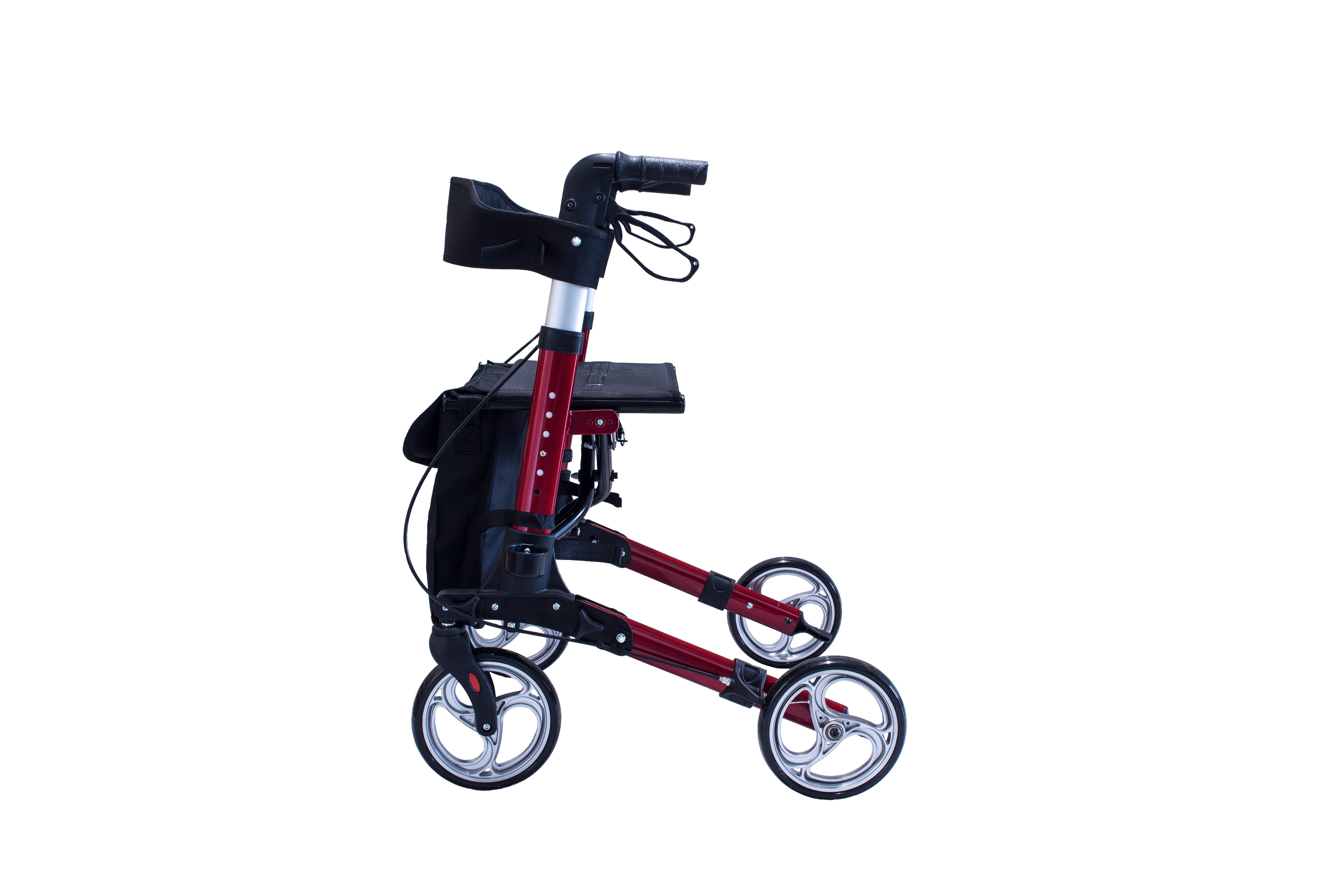 Antar Rollator Leichtgewicht 3-fach faltbar Reise Rollator aus Aluminium