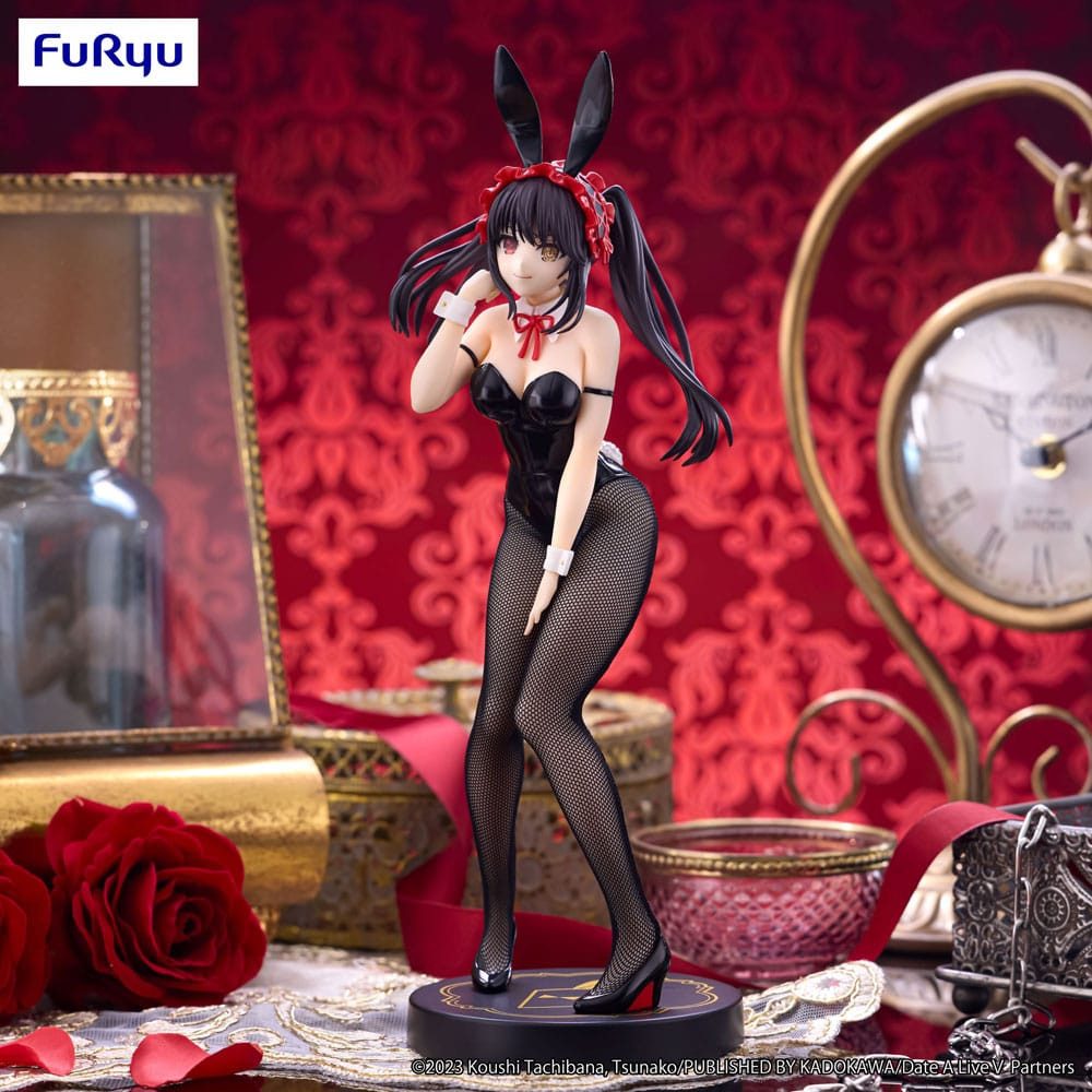 FuRyu Erotik-Actionfigur Date A Live V BiCute Bunnies Kurumi Tokisaki Black Color Ver. 29 cm