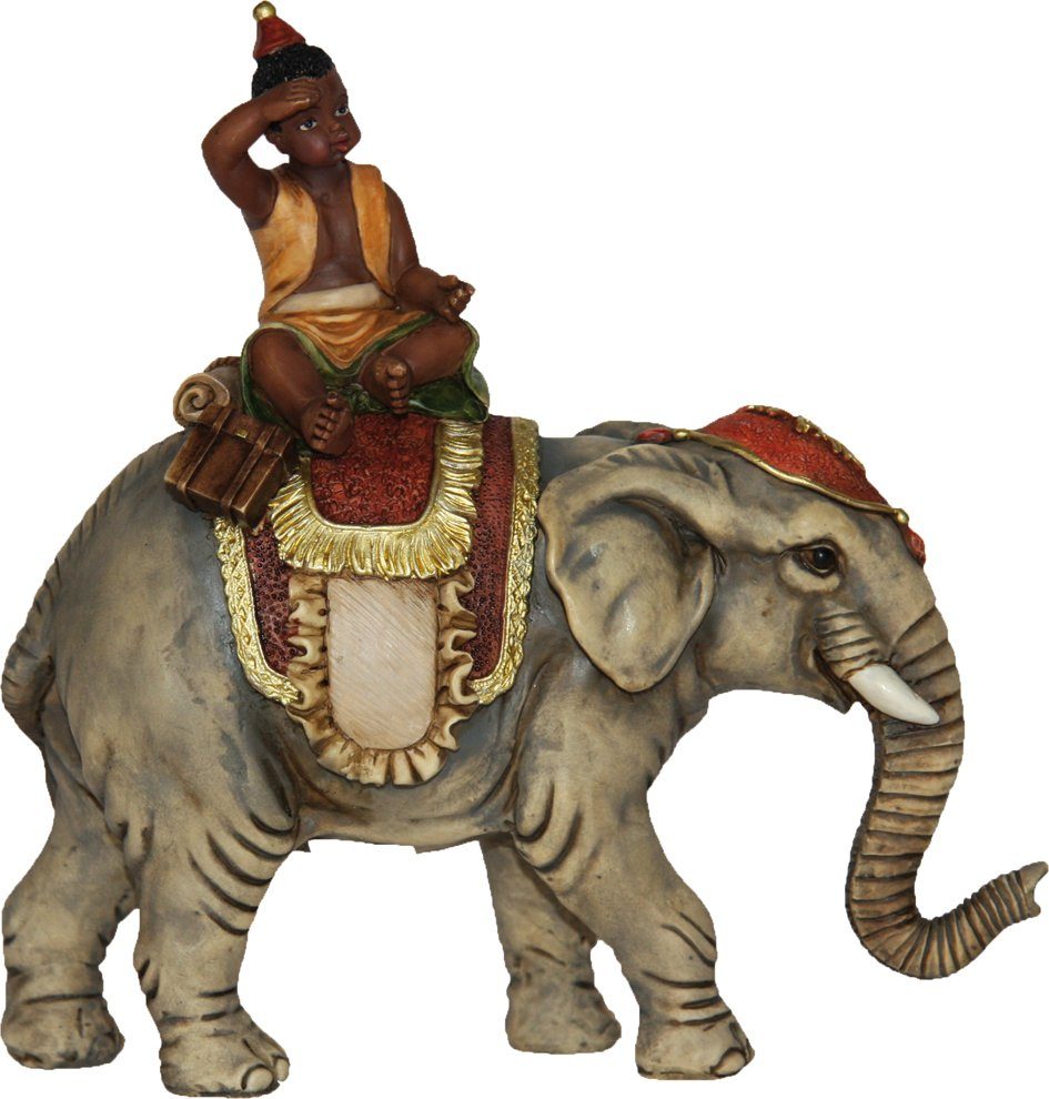 FADEDA Krippenfigur FADEDA JOK: Elefant mit Reiter, Höhe in cm: 8 (1 St)