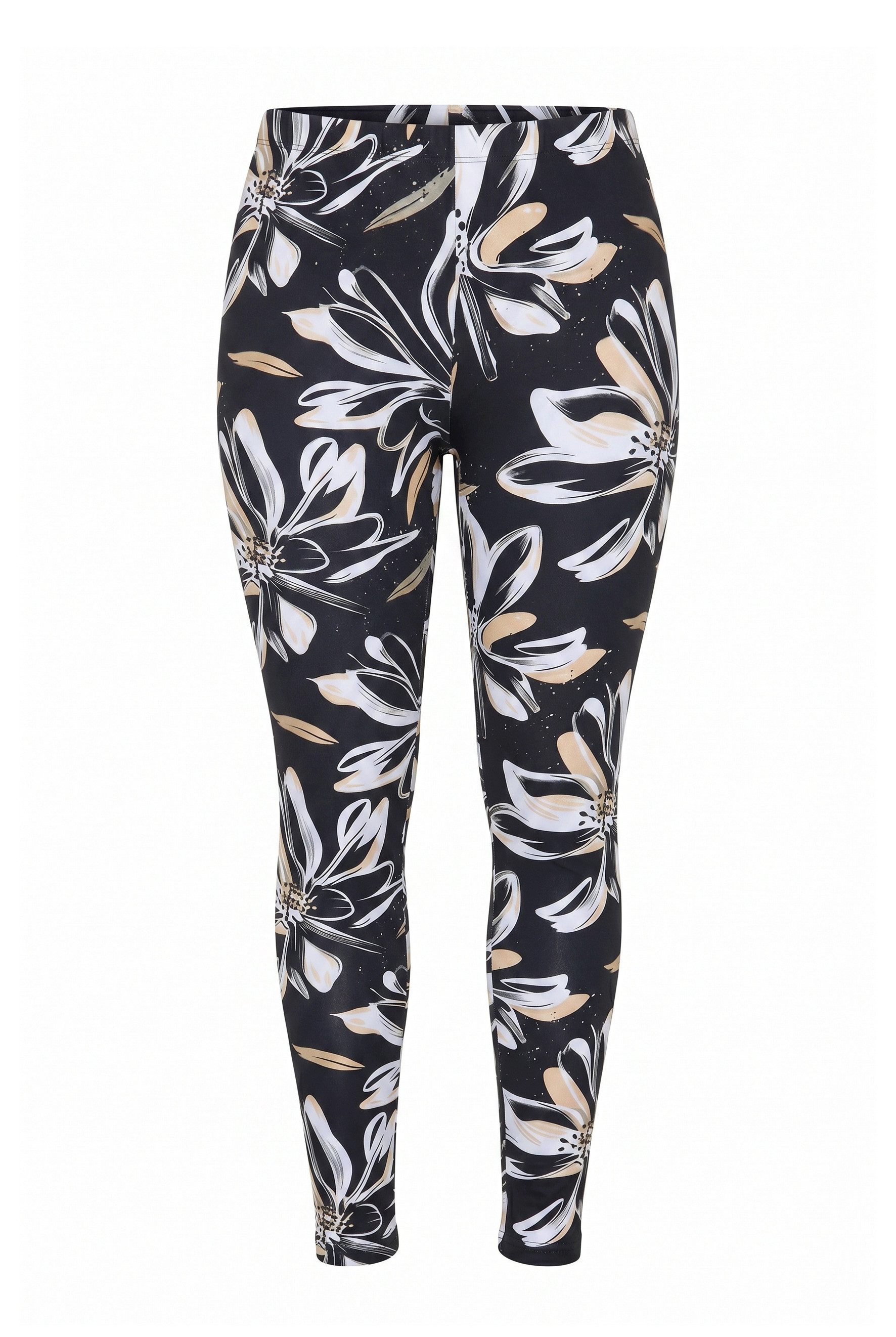 MIAMODA Funktionshose Leggings Tight Fit Blumenmuster