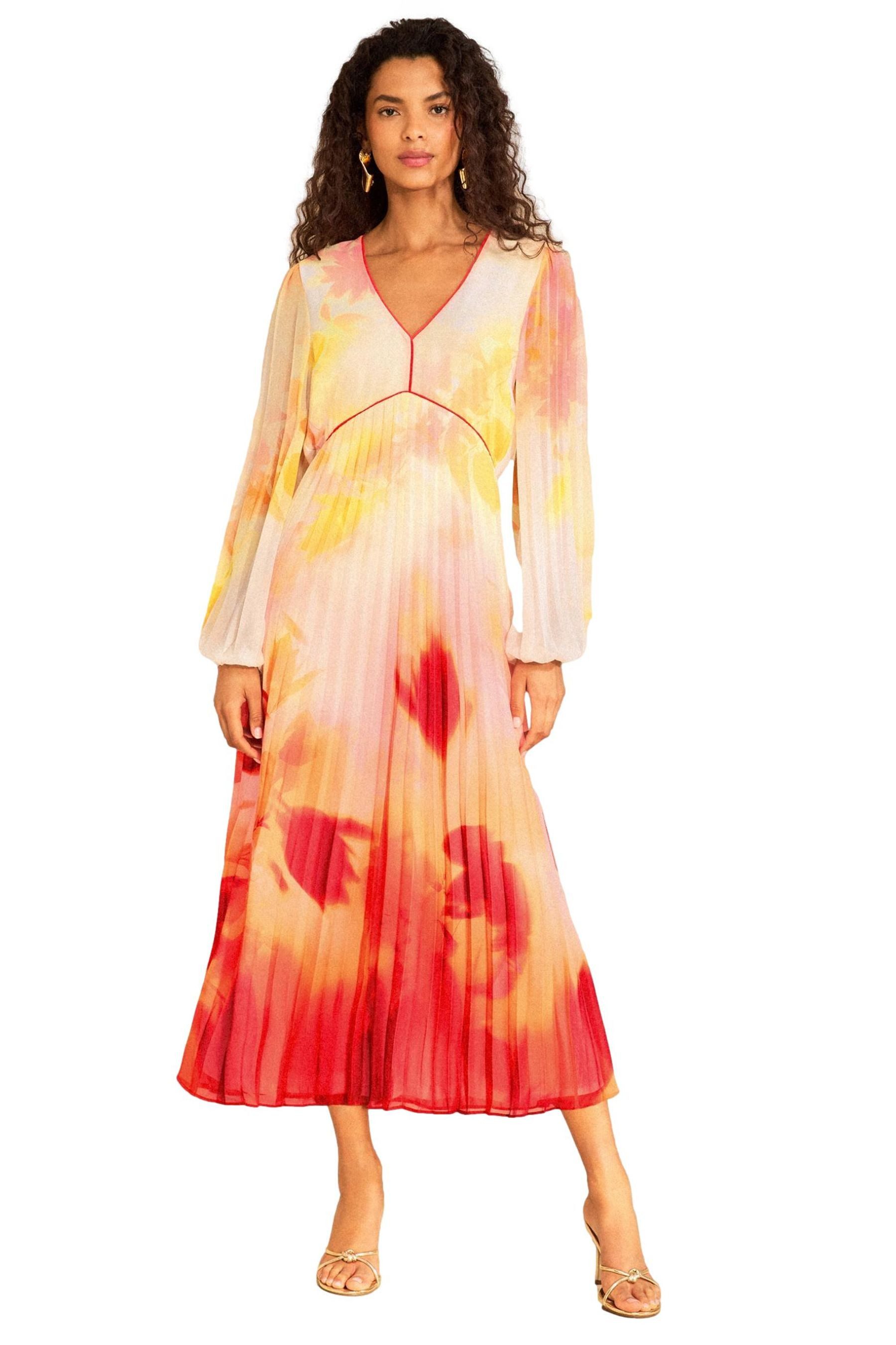 Love & Roses Chiffonkleid Love & Roses Chiffon-Midikleid, Regular (1-tlg)