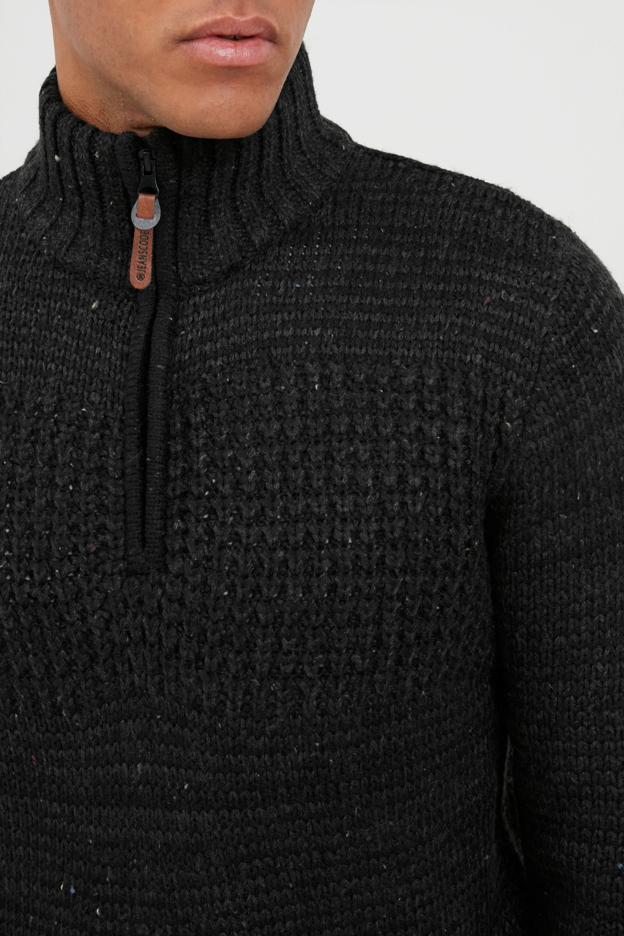 Indicode Troyer IDOslo Strickpulli mit Stehkragen