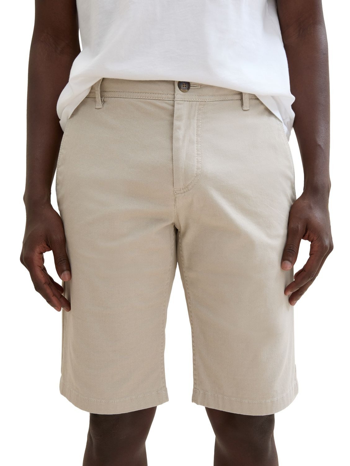 TOM TAILOR Chinoshorts SLIM PRINTED CHINO mit Stretch