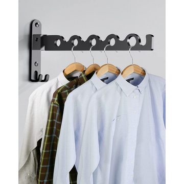 Lubgitsr Kleiderhaken Wand Kleiderständer Klappbar, Kleiderbügel Haken Garderobenhaken, (1-St)