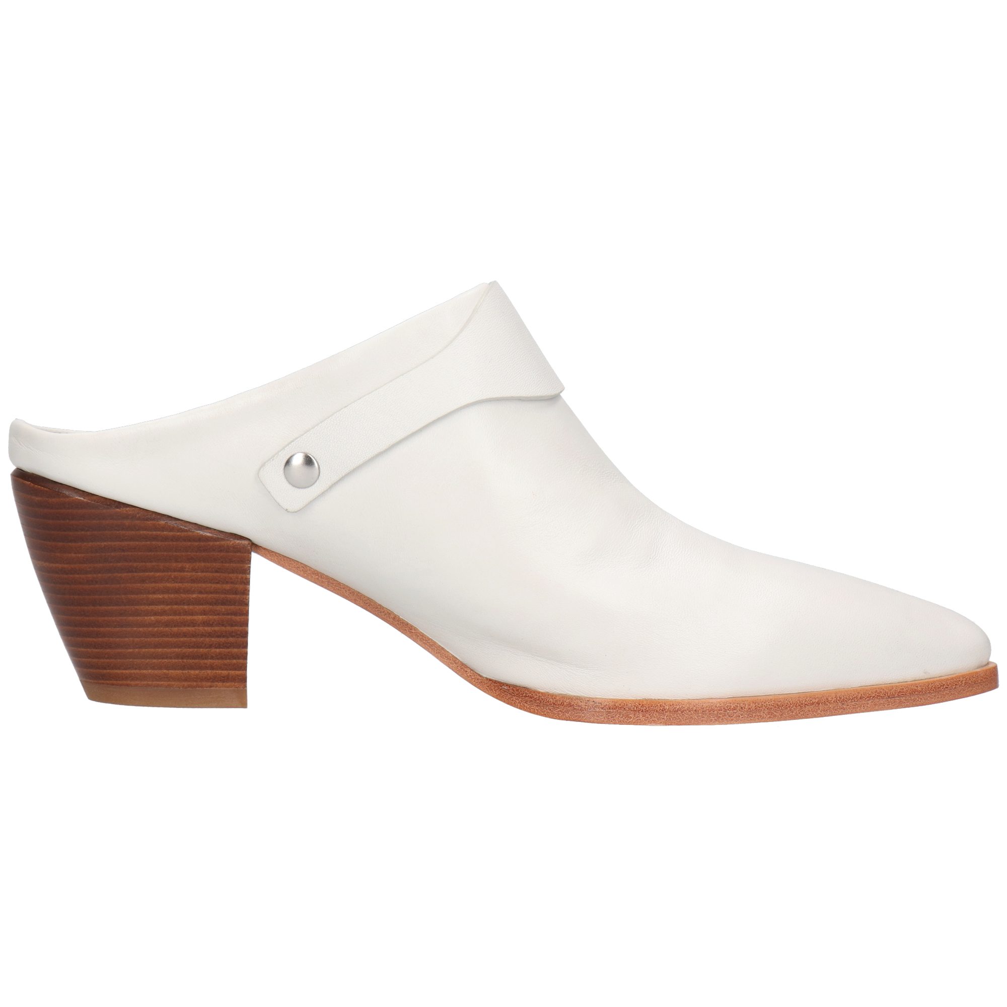 Melvin & Hamilton Finja 7 Leder-Pantoletten für Damen Pantolette Kubanischer Absatz, Echtes Leder