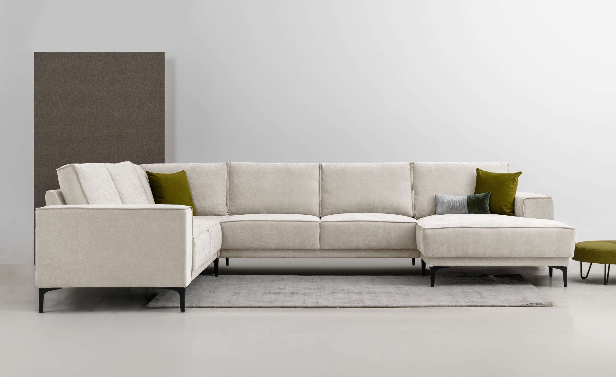 OTTO home Wohnlandschaft XXL Sofa Oland, Struktur, Flachgewebe, Luxus-Micro günstig online kaufen