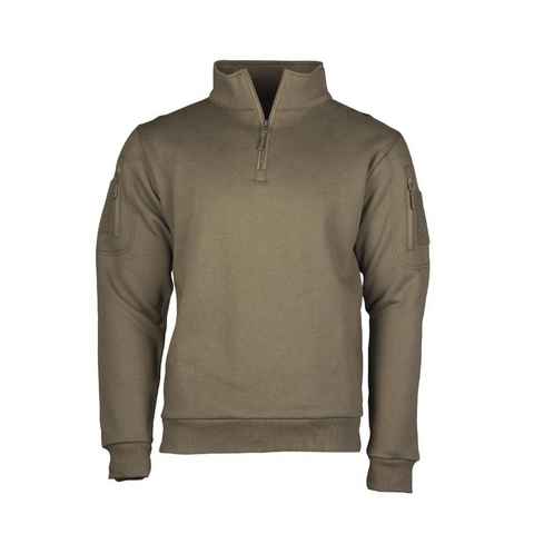 Mil-Tec Troyer TACTICAL Sweatshirt mit Zipper ranger green (1-tlg)