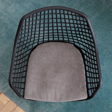 IDIMEX Sitzkissen AZARA, Sitzkissen grau gepolstert für Outdoor und Indoor Kissen für Outdoorst