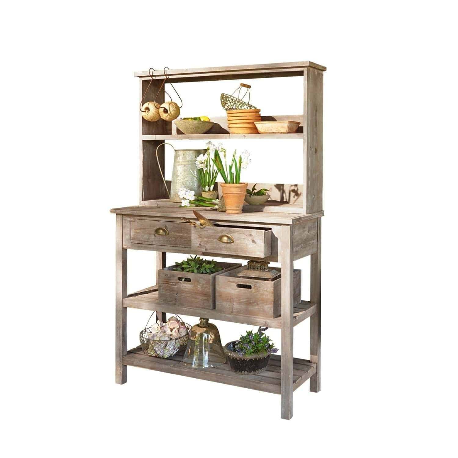 Mirabeau Pflanztisch Regal Landover braun