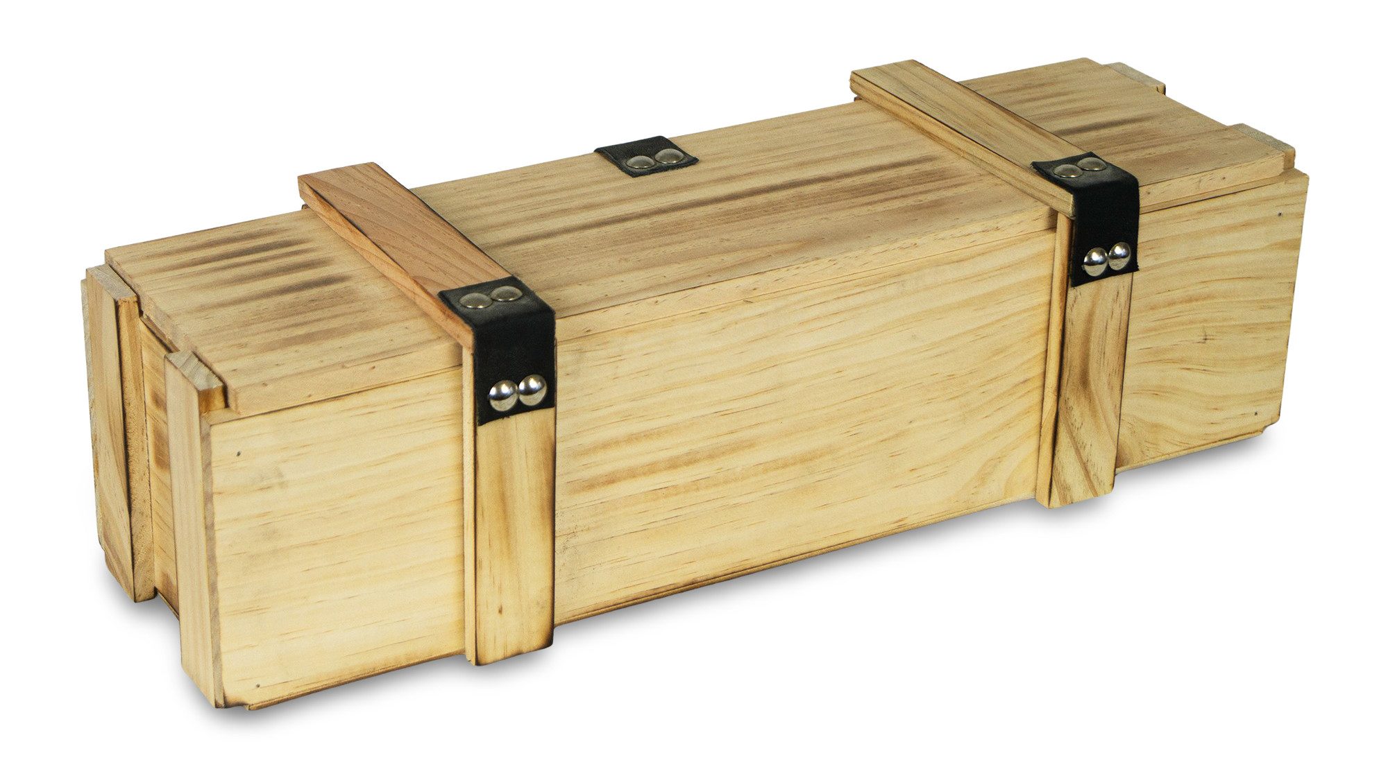 Kistenkolli Altes Land Allzweckkiste 1er Weinkisten geflammt Holzwolle Geschenkekiste Flaschenkiste (Spar-Set, 1er Set)