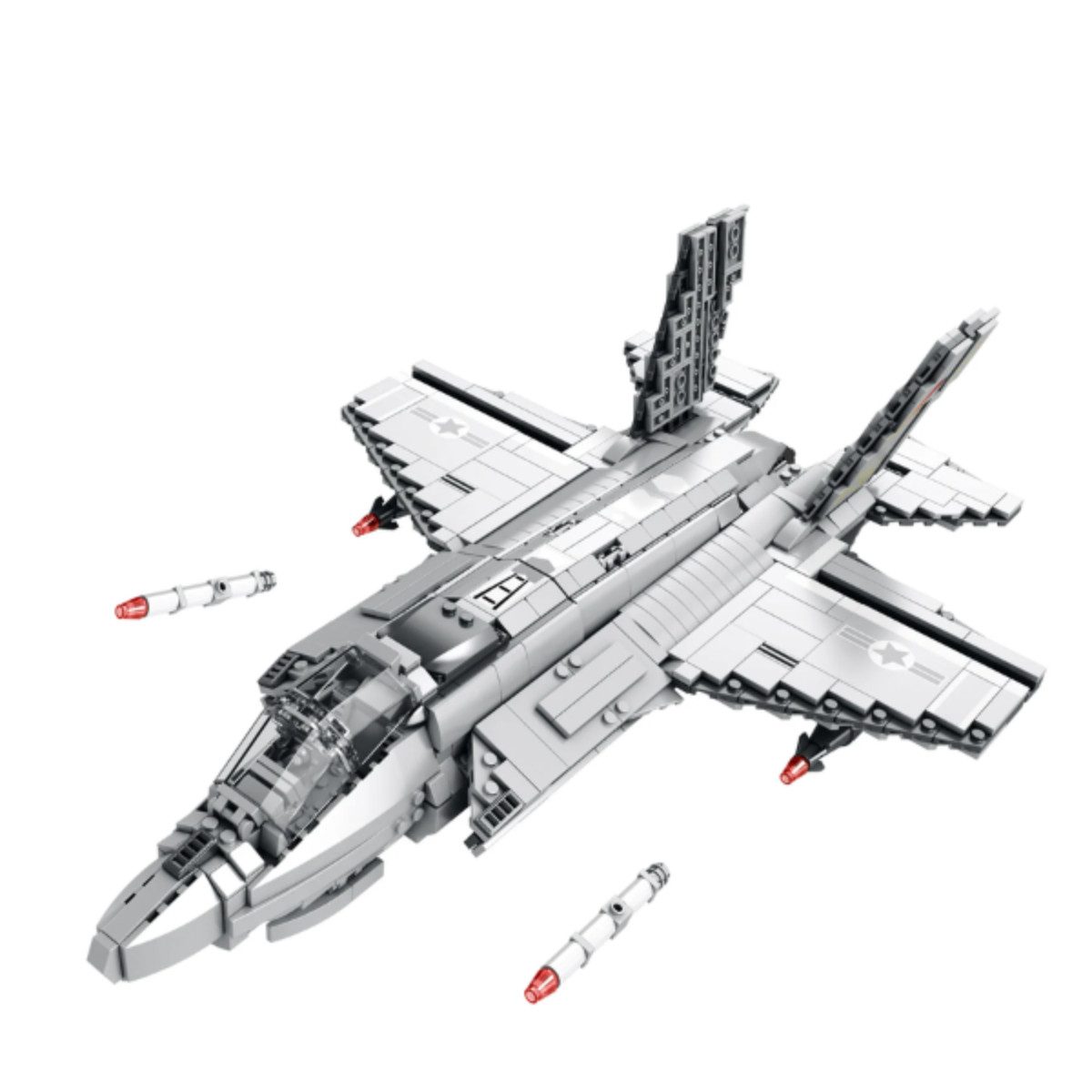Reobrix 33021 Spielbausteine, (Bausatz, 1600 St., Einzelset), 43,5 cm langes Großmodell