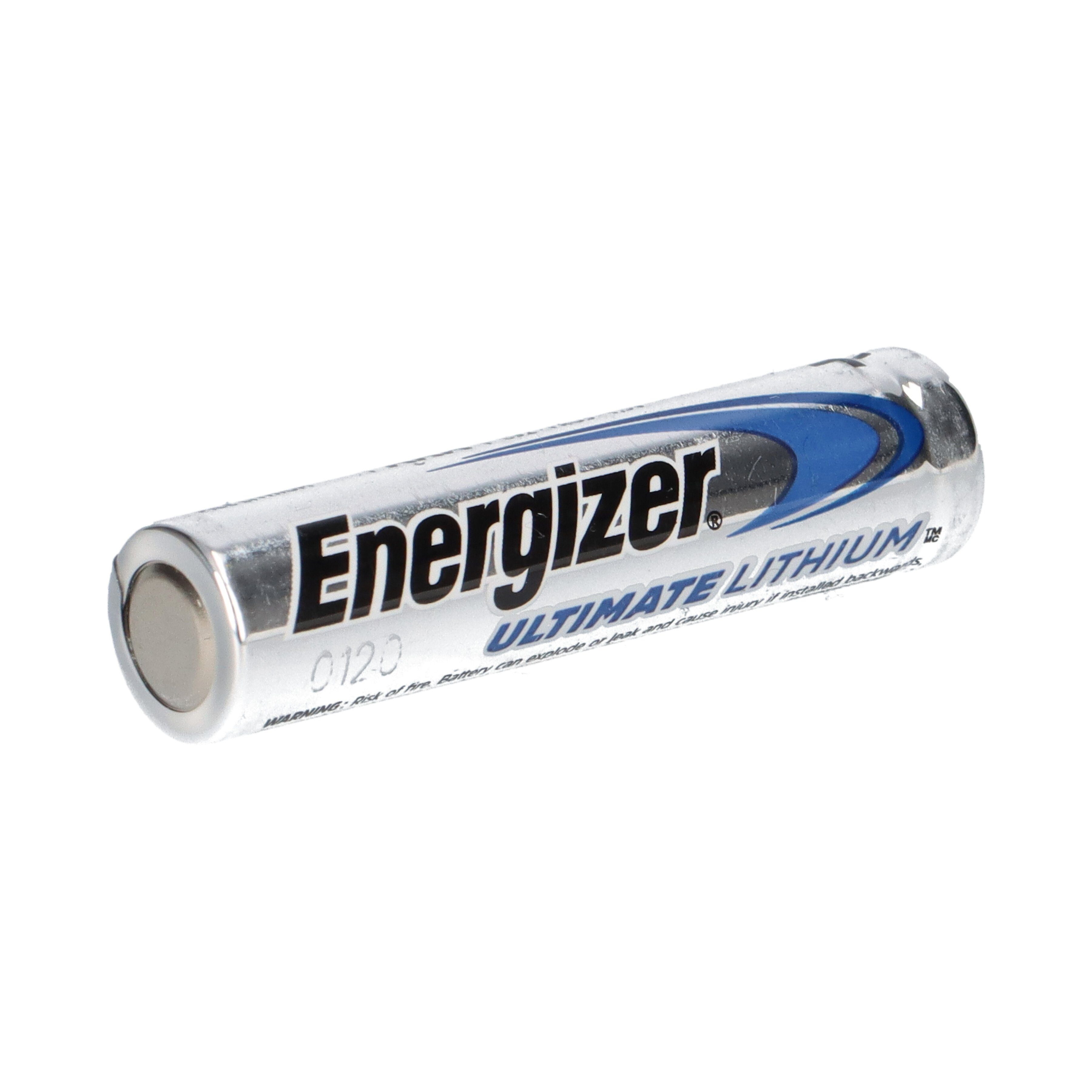 Ultimate Energizer 10x Batterie Energizer Batterie LR03 AAA 1.5V Lithium