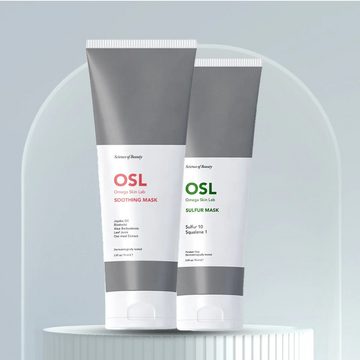 OSL Omega Skin Lab Gesichtsmaske Friendly Sulfur Mask 75 ML - Gesichtsmasken-Hautpflege zur Unterstützu