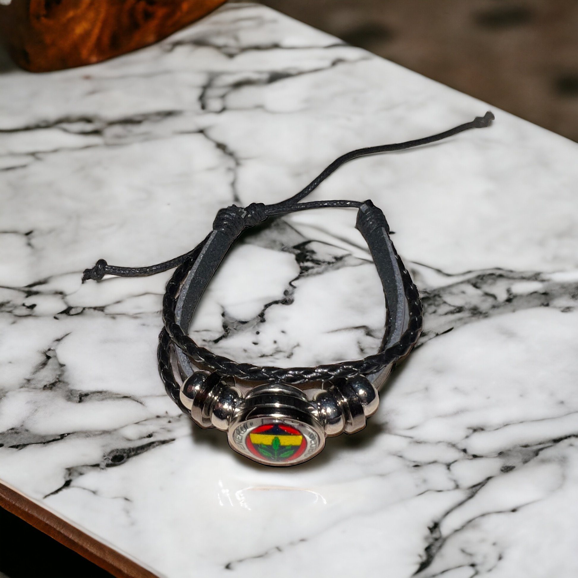 Stelby Armband mit Gravur Fenerbahce Armband 3D Gravur im Glas, Fanartikel günstig online kaufen