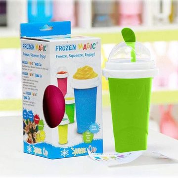 Juoungle Smoothie-Maker Tasse, zum Kneten Silikon Quetschen Eisbecher