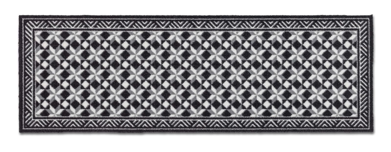 Golze Läufer Küchenmatte Fliesen grau, rechteckig, Höhe: 7 mm, bei 30° waschbar, rutschfest, 50 x 150 cm, Fliesen, grau