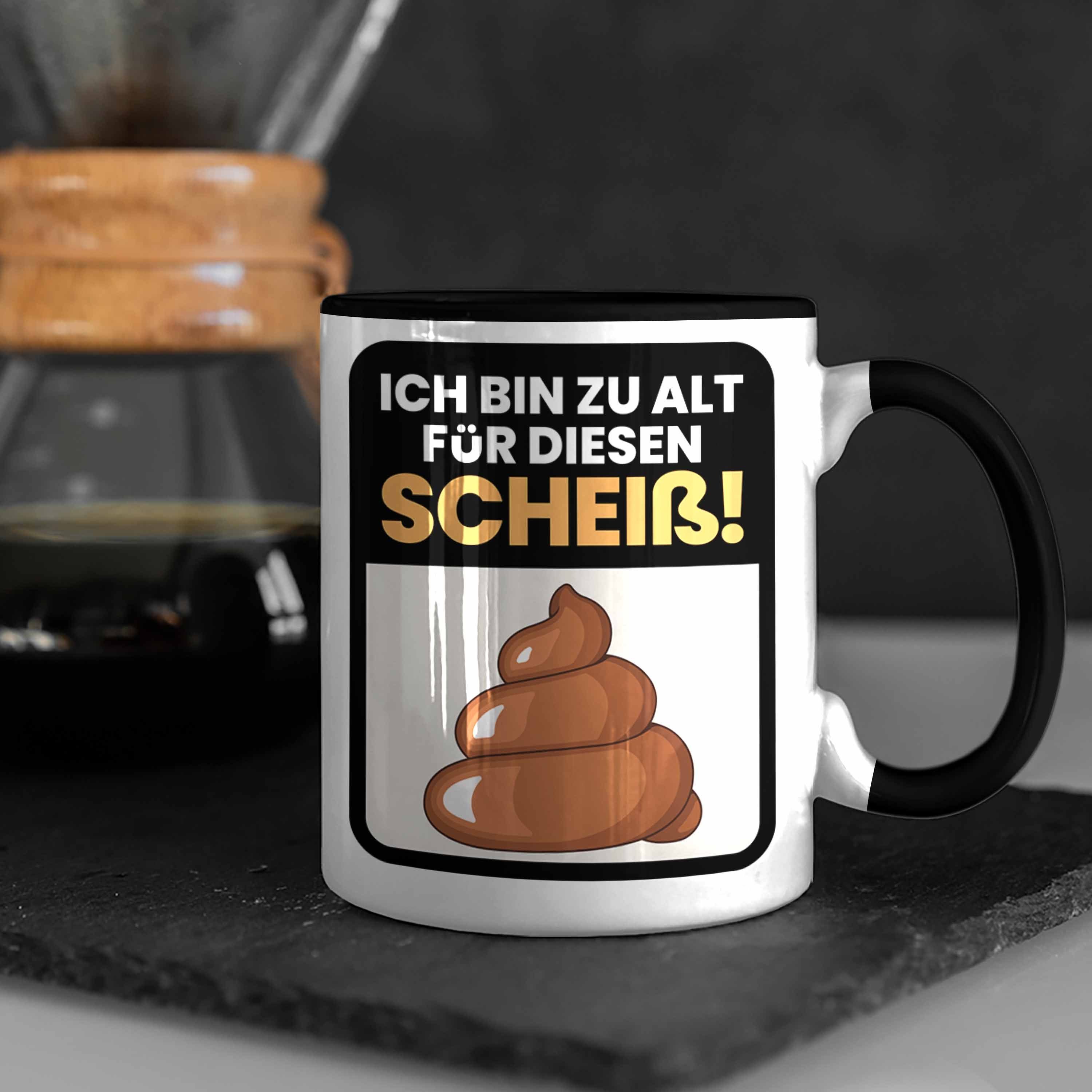 Kaffee-Becher Trendation Als Tasse Bin Spruch Für Ich Lustiger Zu Diesen Tasse Schwarz Sch****