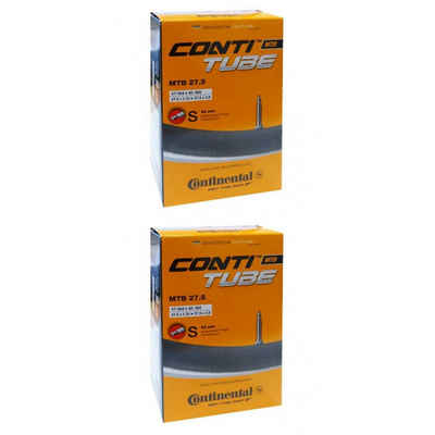 CONTINENTAL Fahrradschlauch 2 x Schlauch Continental Conti MTB 27.5 27.5x1.75/2.40" Doppelpack SV 42mm