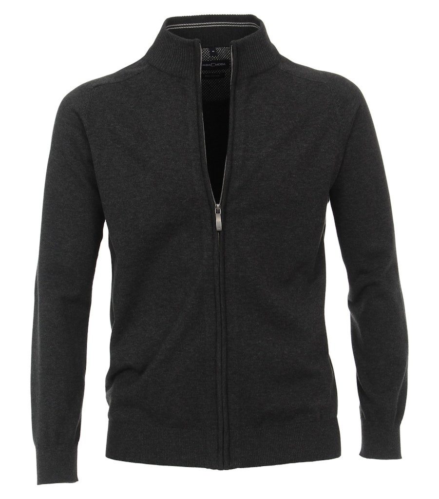 CASA MODA Strickjacke aus Pima-Baumwolle Farbe dunkelblau Größe: 4XL günstig online kaufen