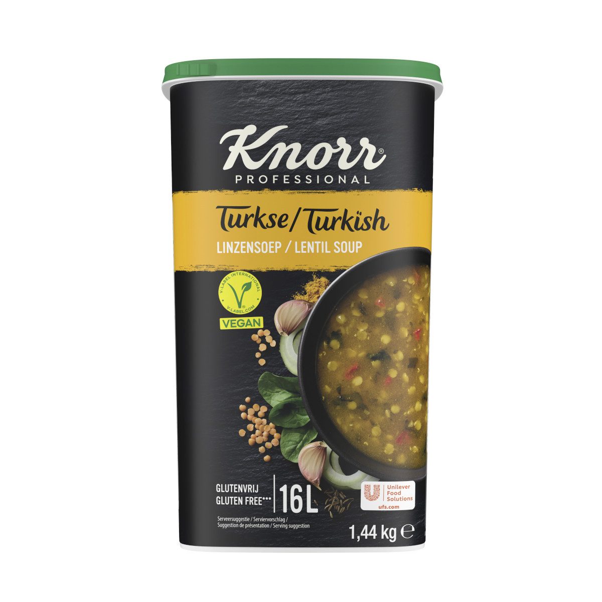 Knorr Fertiggericht, Knorr Professional Türkische Linsensuppe ergibt bis zu 16 Liter 1440g