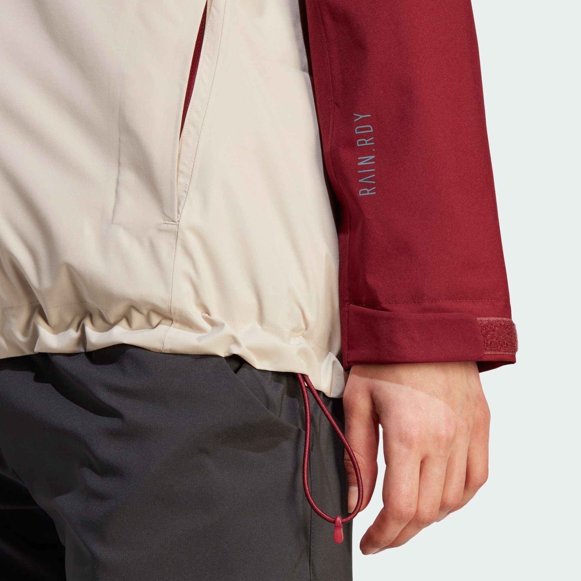 adidas TERREX Outdoorjacke TERREX MULTI Shadow Wonder Beige Red REGENJACKE RAIN.RDY 2-LAYER 