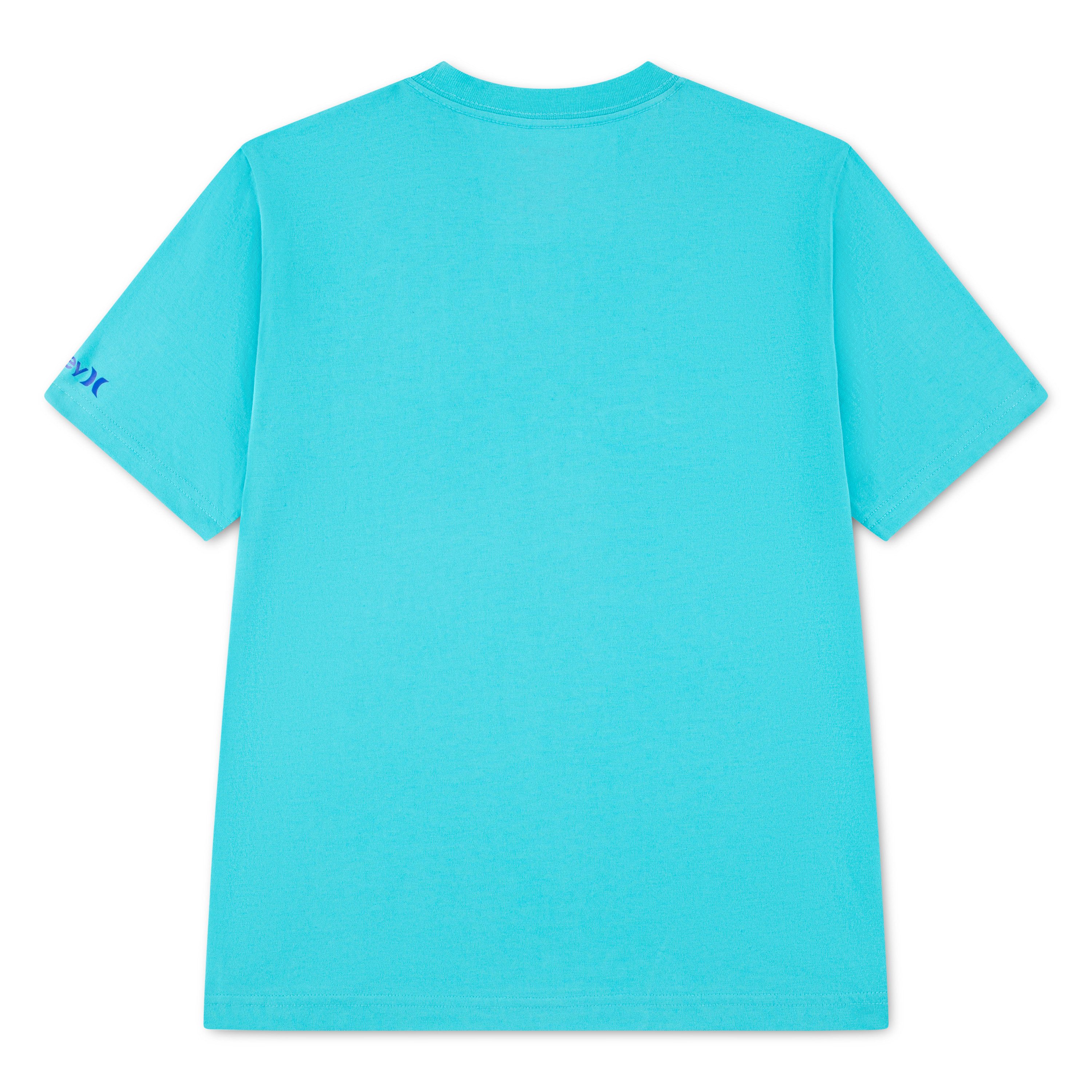 Hurley T-Shirt mit Kurzarmdesign, aus Baumwolle und Polyester, normale Länge