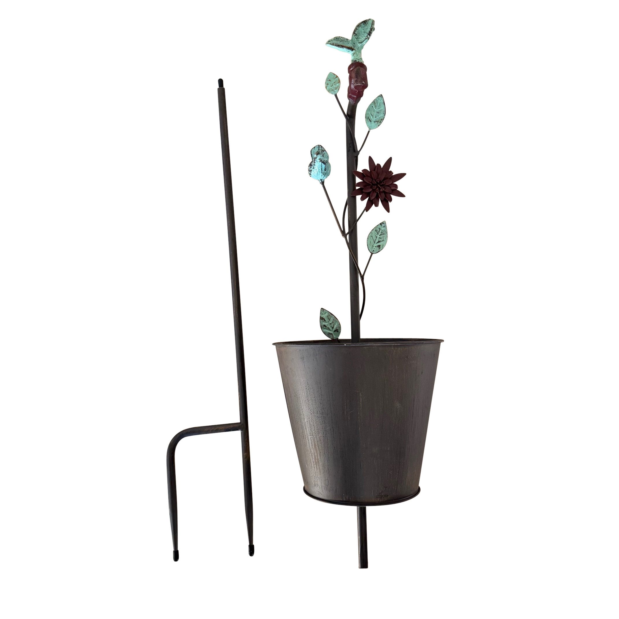 Online-Fuchs Gartenstecker Wasserhahn mit Blumentopf aus günstig online kaufen