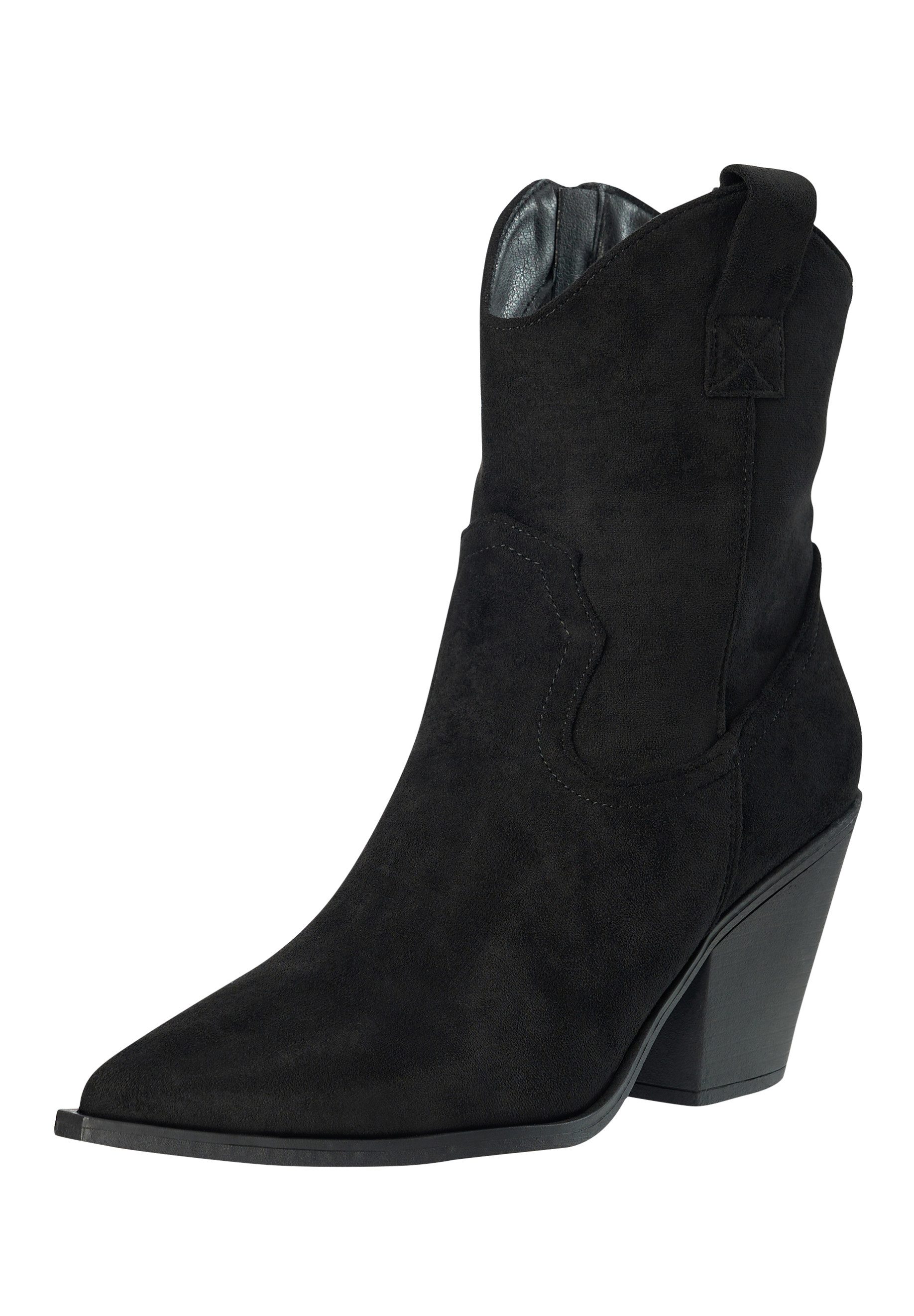 Day Vine Damen Western Cowboy Boots mit Blockabsatz und spitzer Form Stiefelette