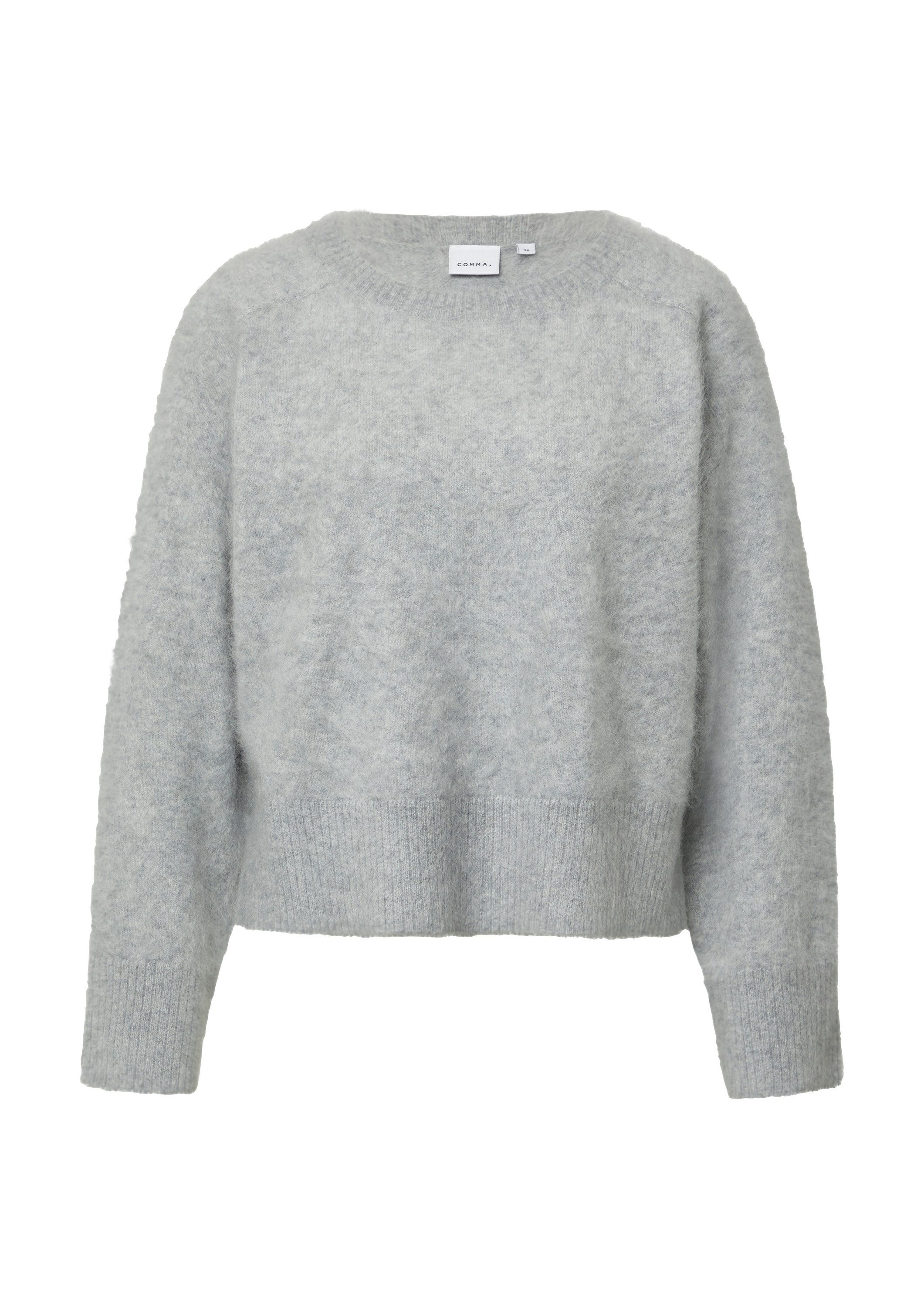 comma Longpullover Strickpullover Strickpullover aus reinem günstig online kaufen