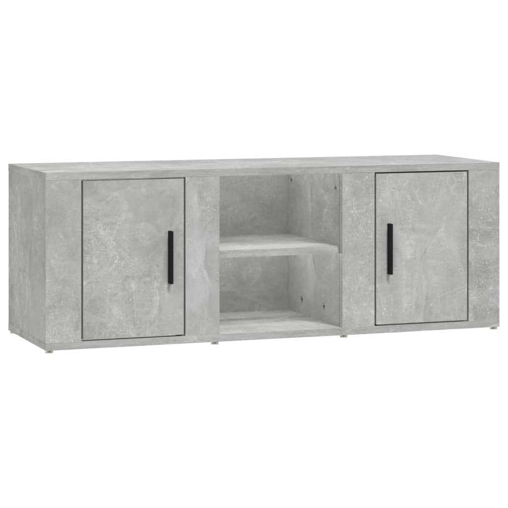 100x31,5x35 cm furnicato Holzwerkstoff TV-Schrank Betongrau