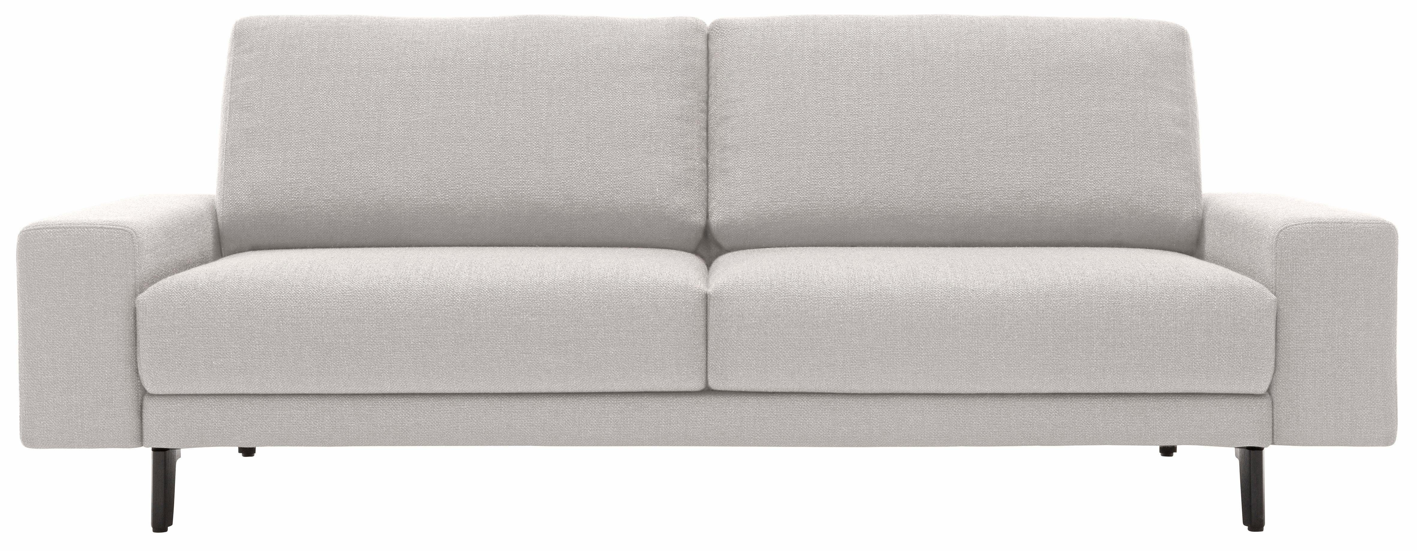 hülsta sofa 2-Sitzer hs.450, umbragrau, niedrig, breit Breite Alugussfüße cm Armlehne 180 in