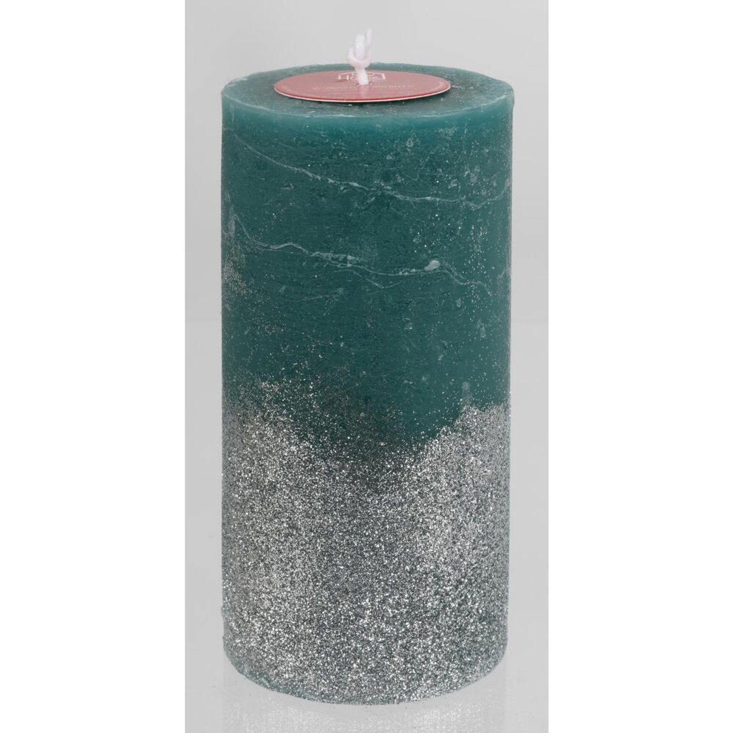 BURI Stumpenkerze Stumpenkerze mit Glitzer 14x7cm günstig online kaufen