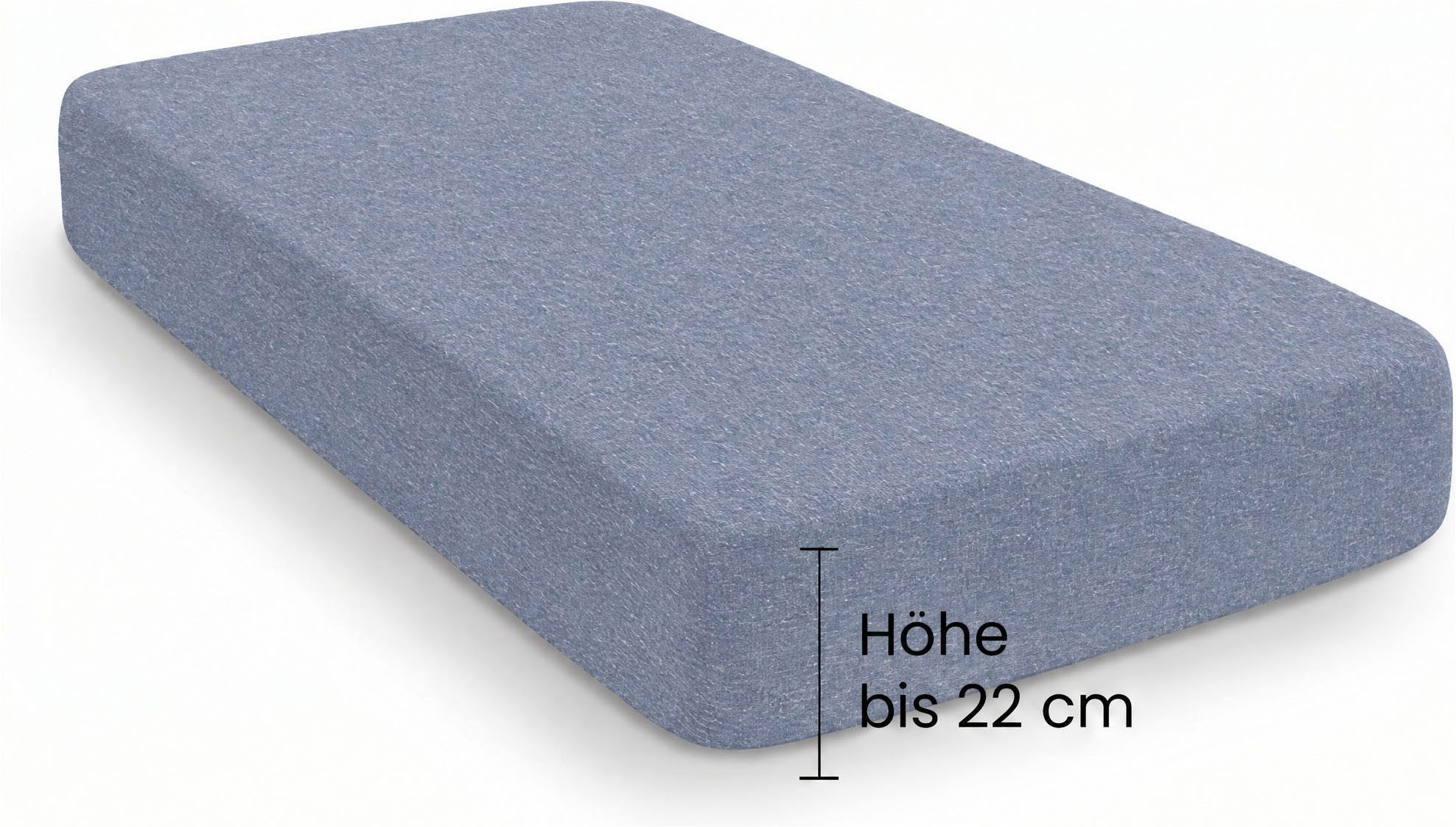 Biberna Spannbettlaken 0841380 HERMAL Premium Melange-Biber Spannbetttuch 100% Baumwolle, Flanell, Gummizug: rundum, (1 Stück), Biber, wärmend & weich, Rundumgu – Bild 2 von 5