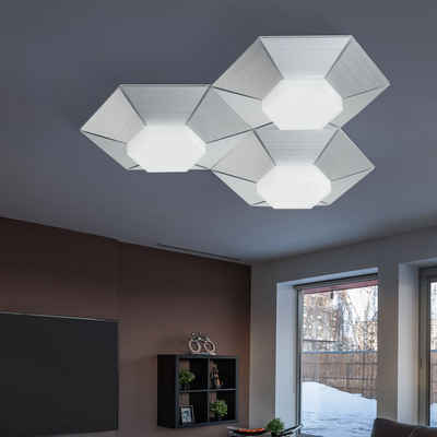WOFI LED Deckenleuchte, LED-Leuchtmittel fest verbaut, Warmweiß, Deckenleuchte dimmbar über Wandschalter LED Deckenlampe Wohnzimmer