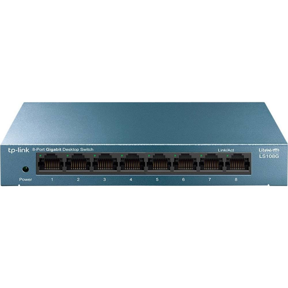 tp-link 8-Port Desktop Switch (10/100/1000Mbit/s LS108G Netzwerk-Switch