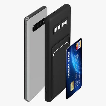 kwmobile Handyhülle Hülle für Samsung Galaxy S10, Handyhülle mit Fach für Karten - Handy Cover Case