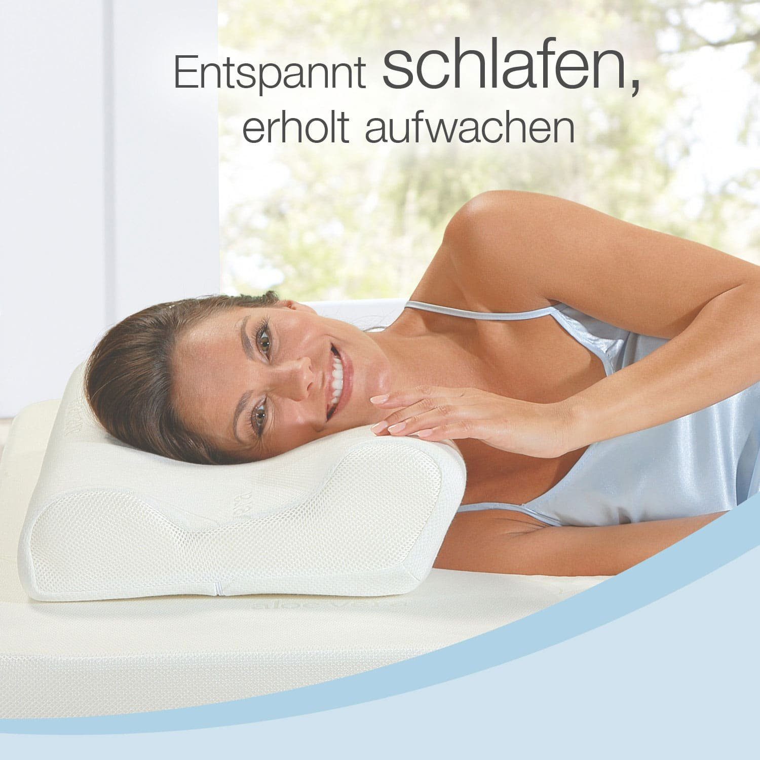 ELONEO Seitenschläferkissen mit Aloe Vera 3D günstig online kaufen