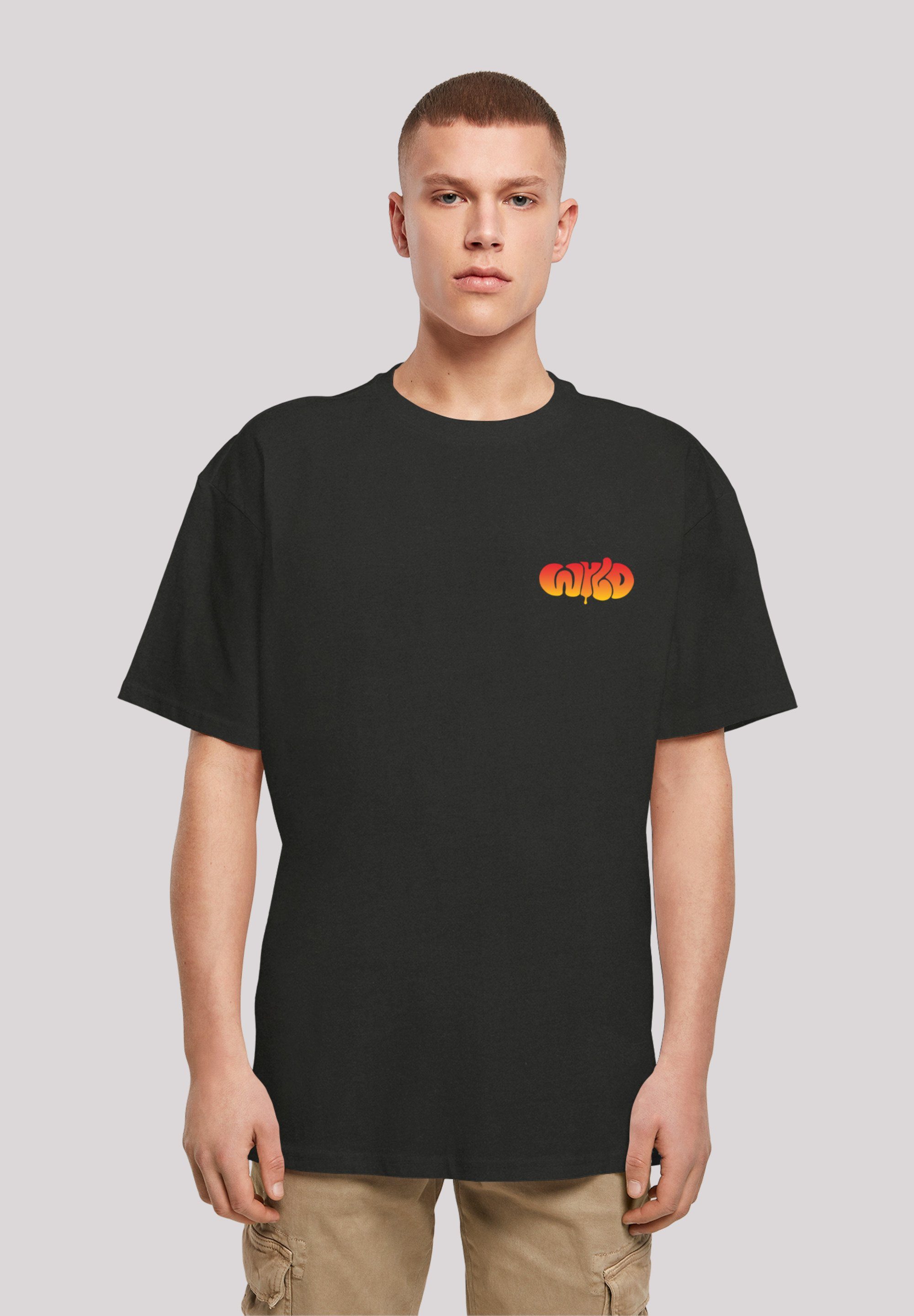 F4NT4STIC T-Shirt WYLD WILD Jugenwort Print schwarz