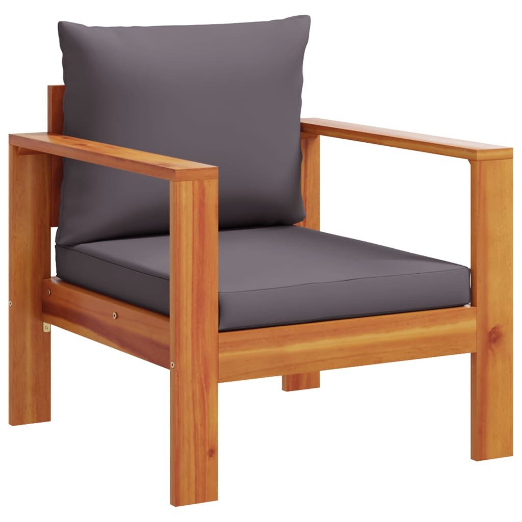 vidaXL Sofaelement Gartensessel mit Kissen Massivholz günstig online kaufen